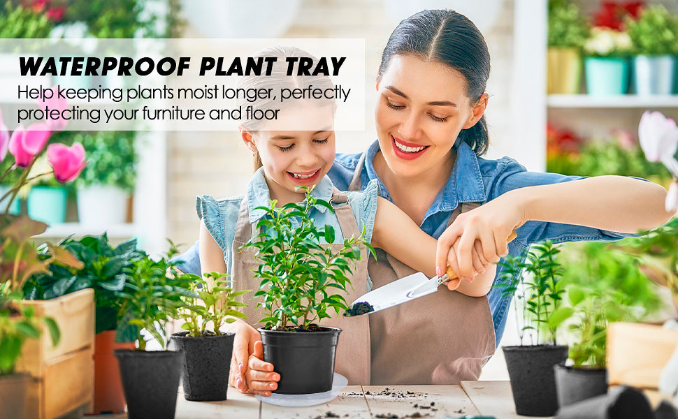 TERRACOTTA PLASTIC SAUCER 6in