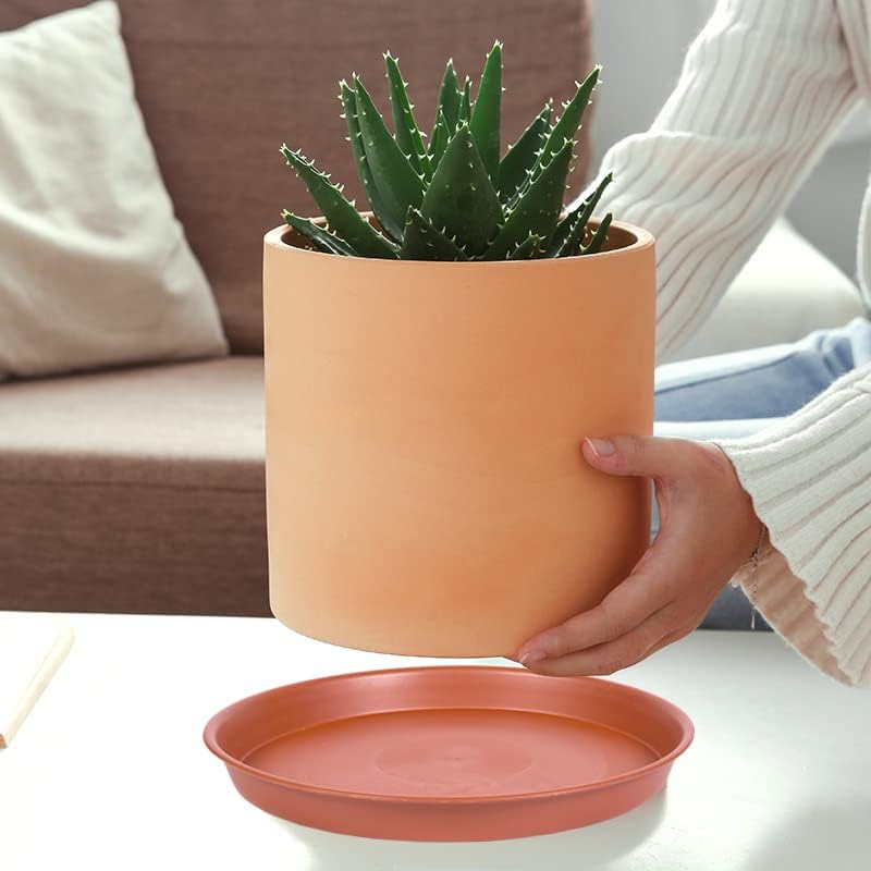 TERRACOTTA PLASTIC SAUCER 6in