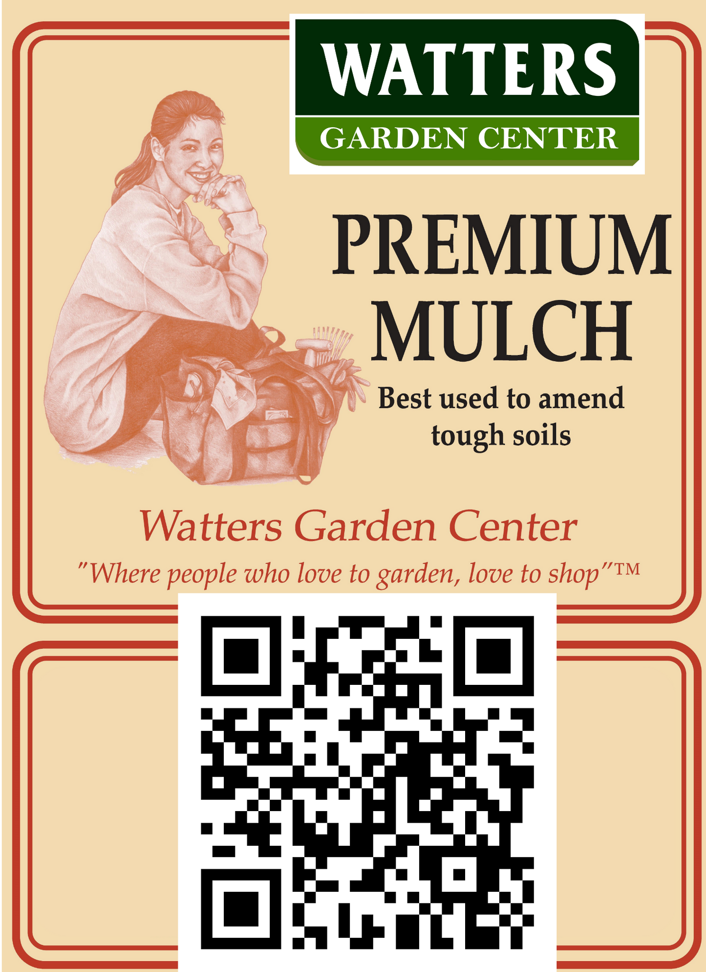 WATTERS PREMIUM MULCH 1.5cf