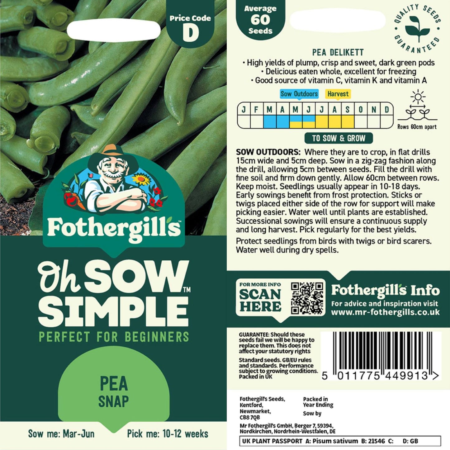 Pea (Snap) Seeds