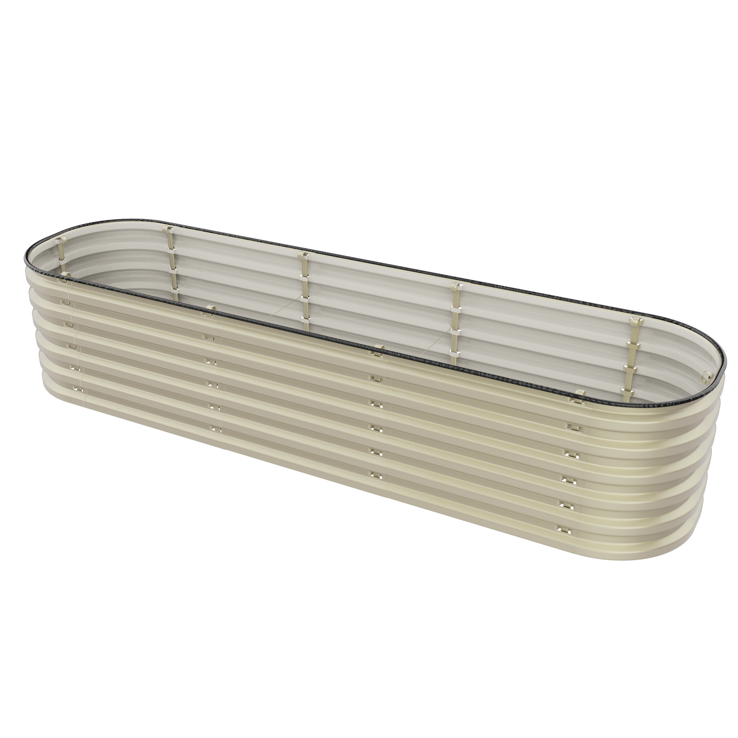 17" Tall 6 In 1 "No Tools Needed" Premium Metal Raised Garden Bed Kit