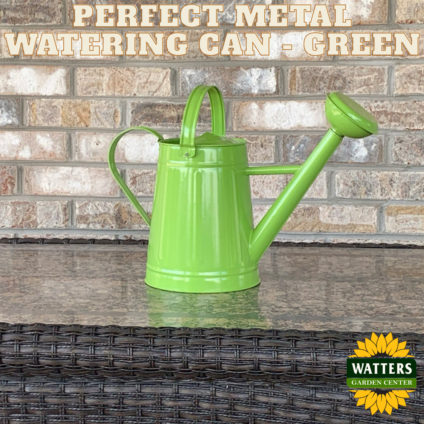 Perfect Metal Watering Can - Green 1.2 gal