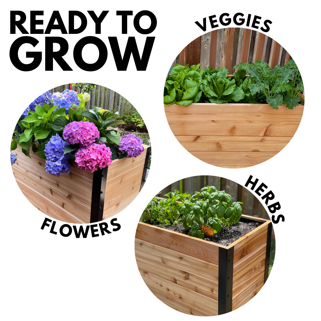 18″ x 24″ Raised Garden Bed - 30" TALL / Signature