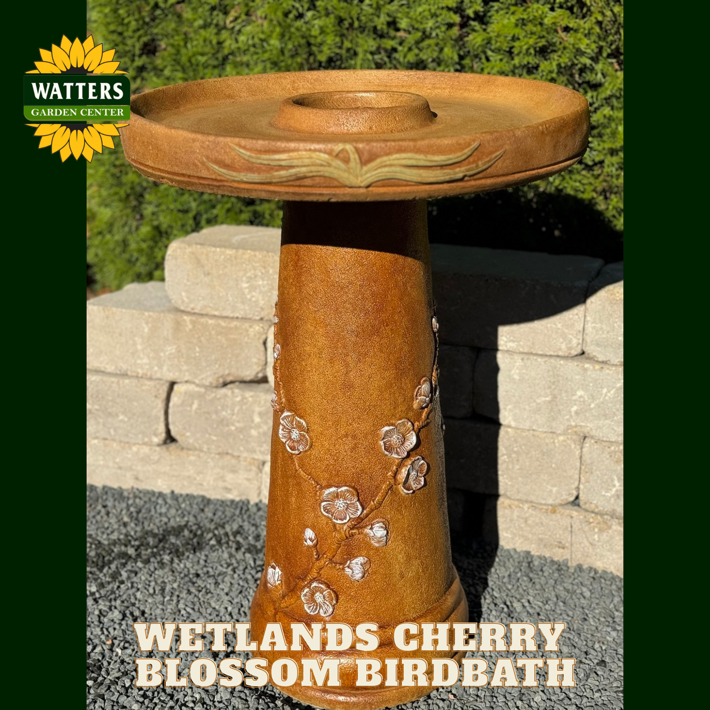 WETLANDS CHERRY BLOSSOM BIRDBATH