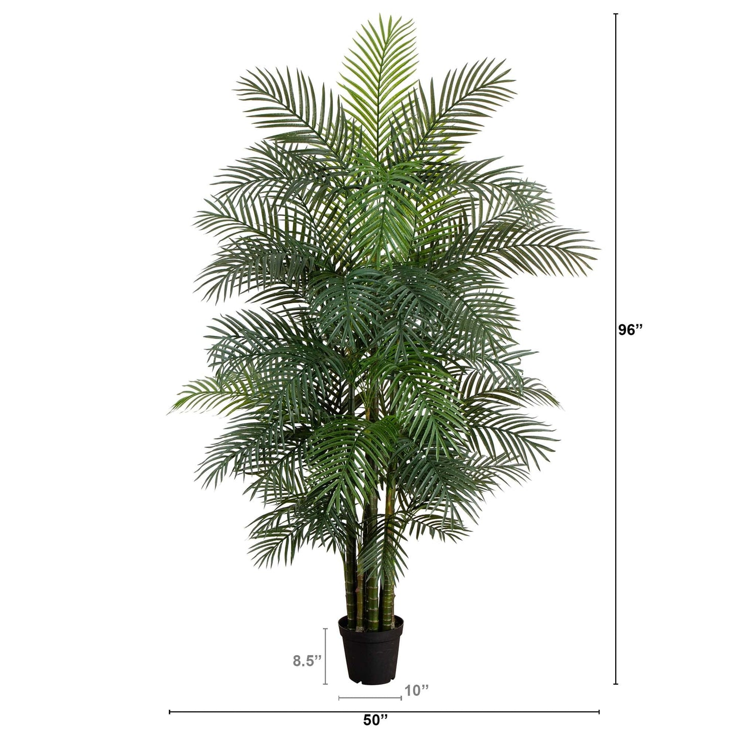 Areca Palm Faux Tree 8'