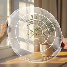 CLEAR PLASTIC SAUCER ROUND 24in
