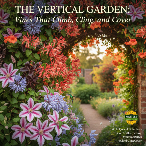 The Vertical Garden: Vines That Climb, Cling, and Cover