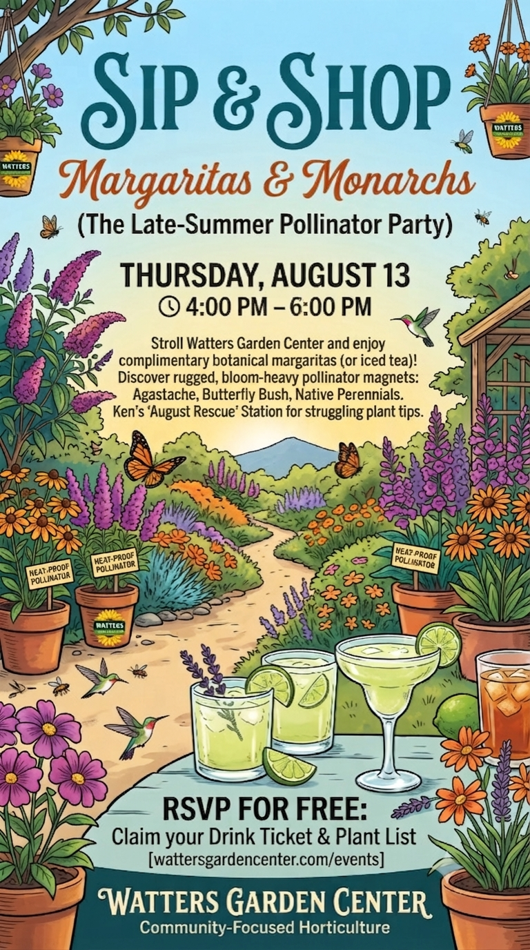 "Margaritas & Monarchs" Event to Rescue Tired August Yards in Prescott