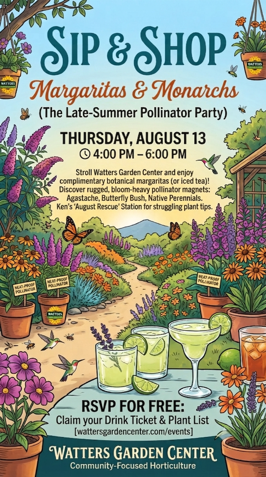 "Margaritas & Monarchs" Event to Rescue Tired August Yards in Prescott