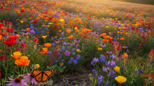 Gardening with Grace: The Art of Wildflowers with Birds, Bees & Butterflies On the Go