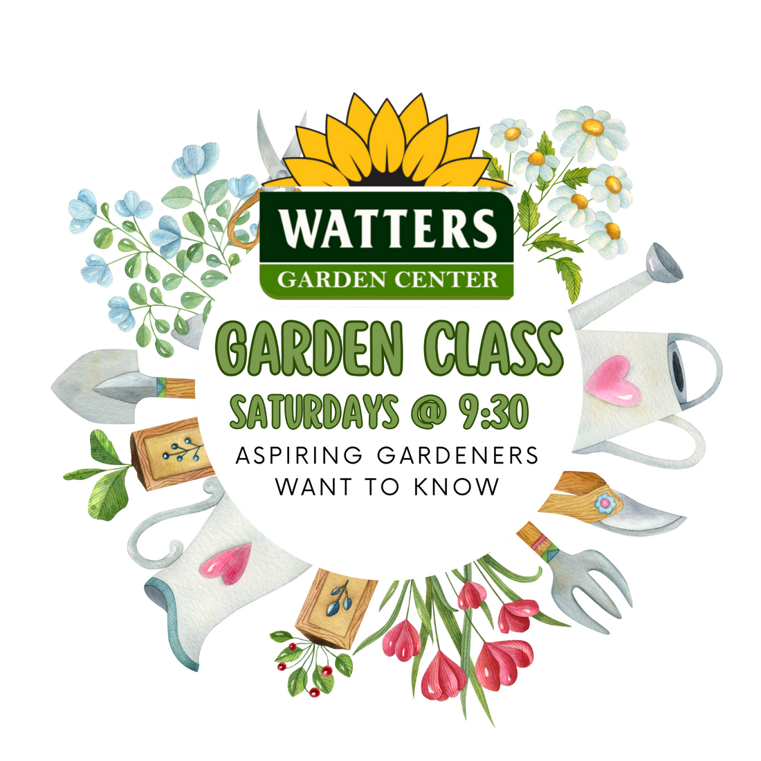 Free July Garden Classes at Watters Garden Center
