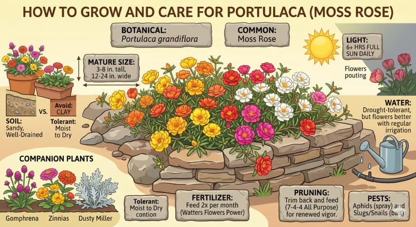 How to Grow and Care for Portulaca (Moss Rose)