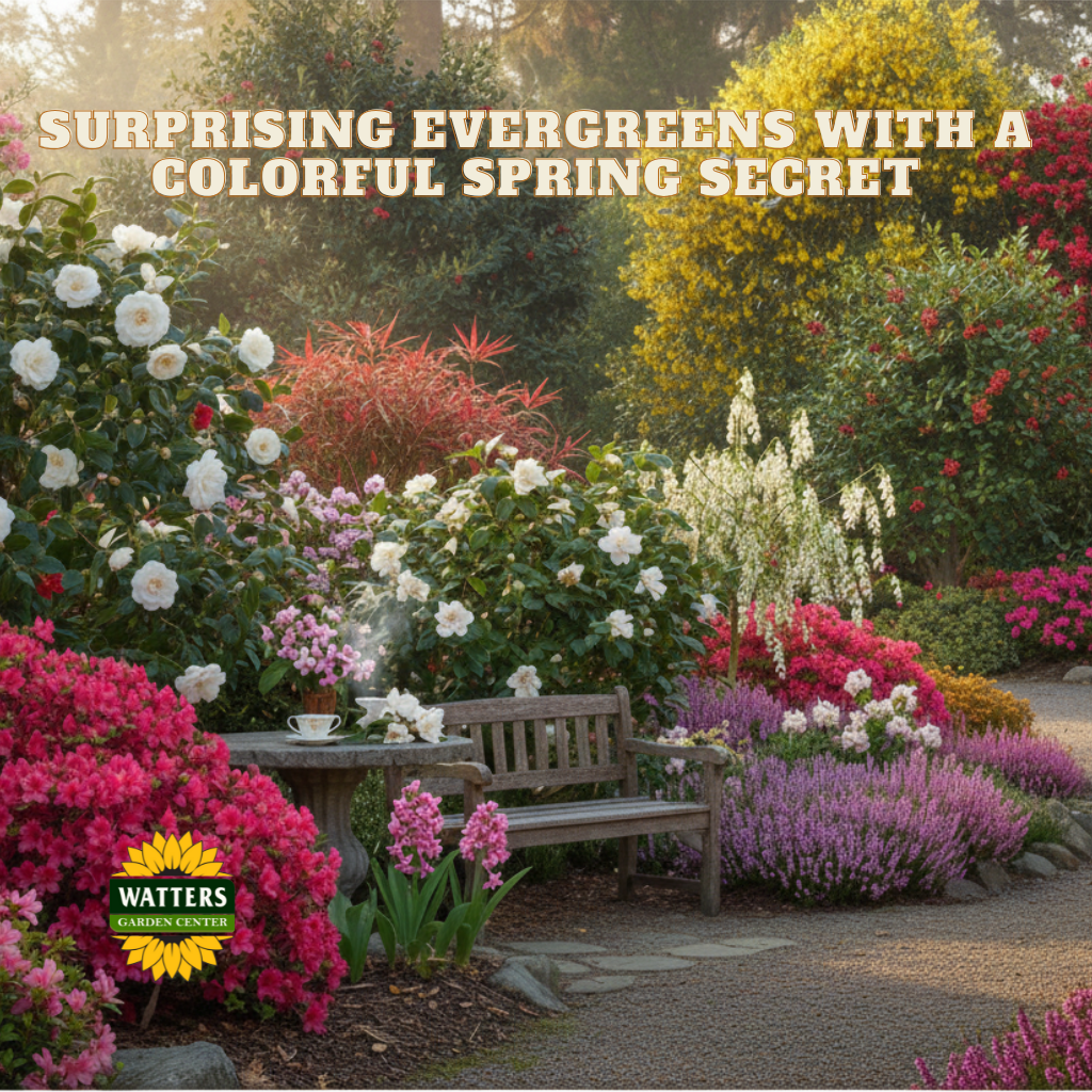 Spring Secret Fixing Surprising Evergreens with a Colorful Spring Secret – Watters Garden Center