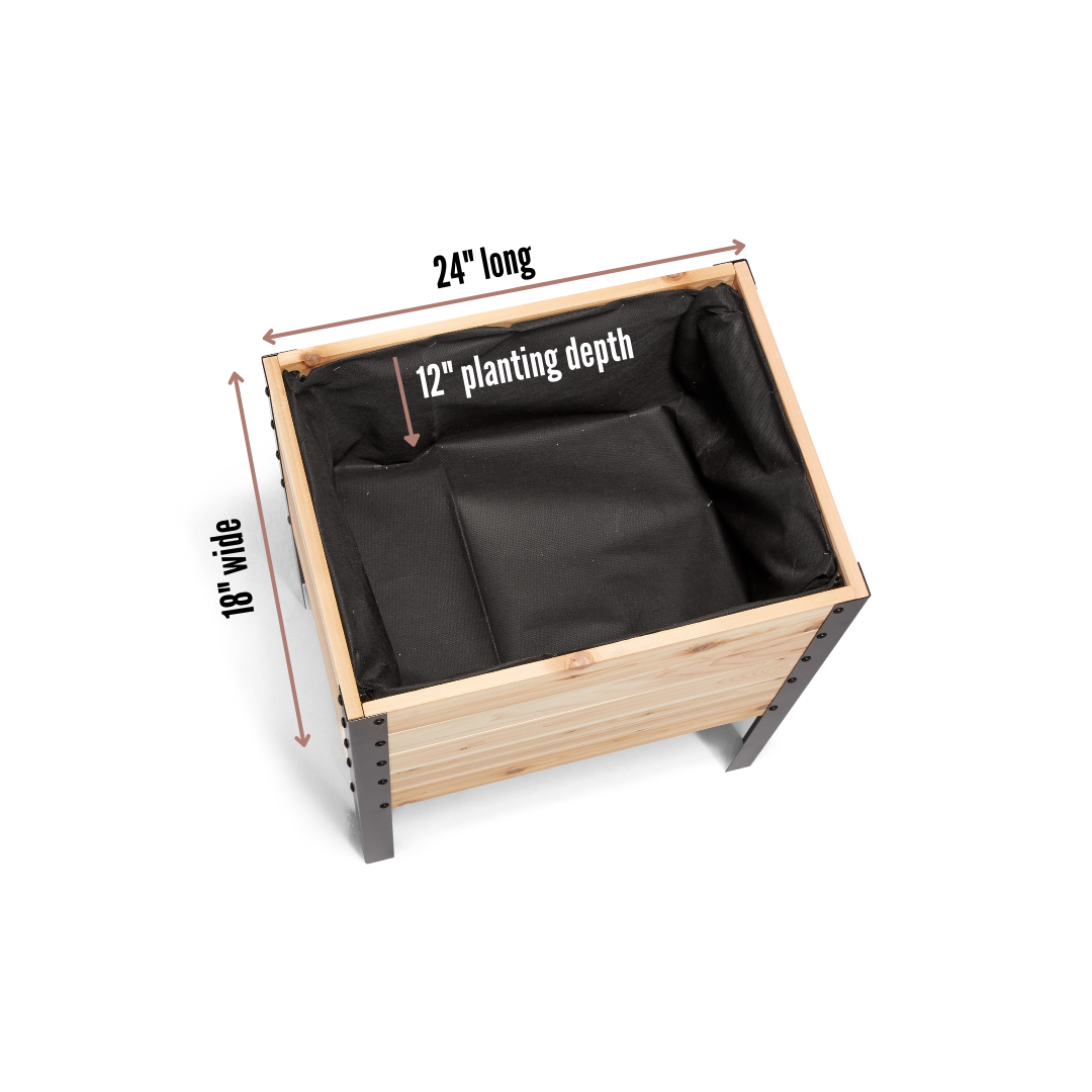 18″ x 24″ Raised Garden Bed - 30" TALL / Signature
