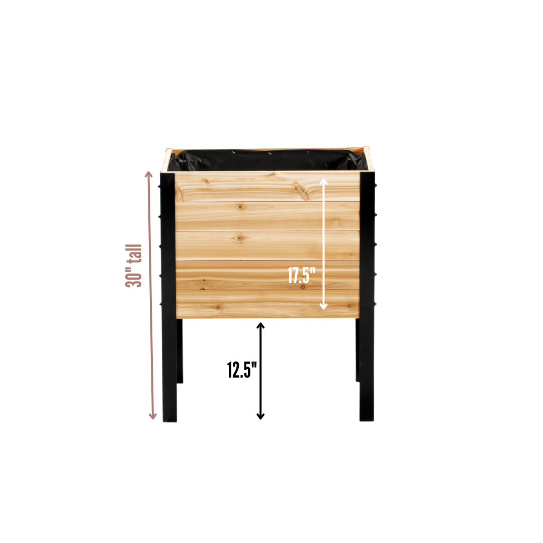 18″ x 24″ Raised Garden Bed - 30" TALL / Signature
