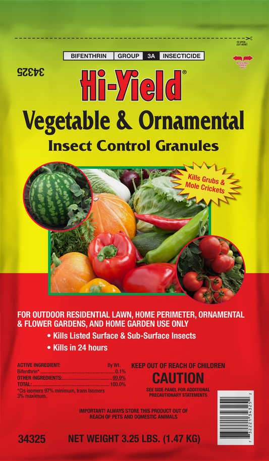 VEGETABLE AND ORNAMENTAL INSECT CONTROL GRANULES 3.25lbs