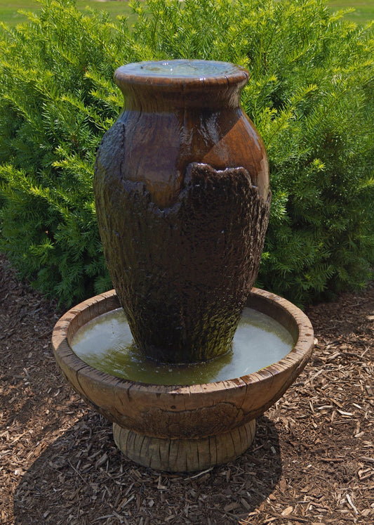 CYPRESS URN FOUNTAIN 31" TALL