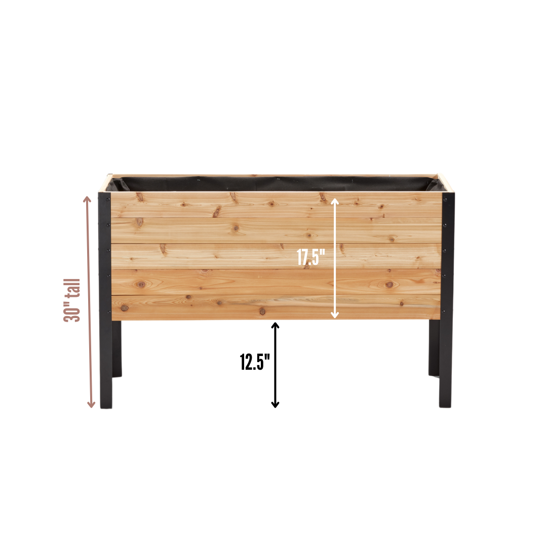 18" x 48" Raised Garden Bed - 30" TALL / Signature