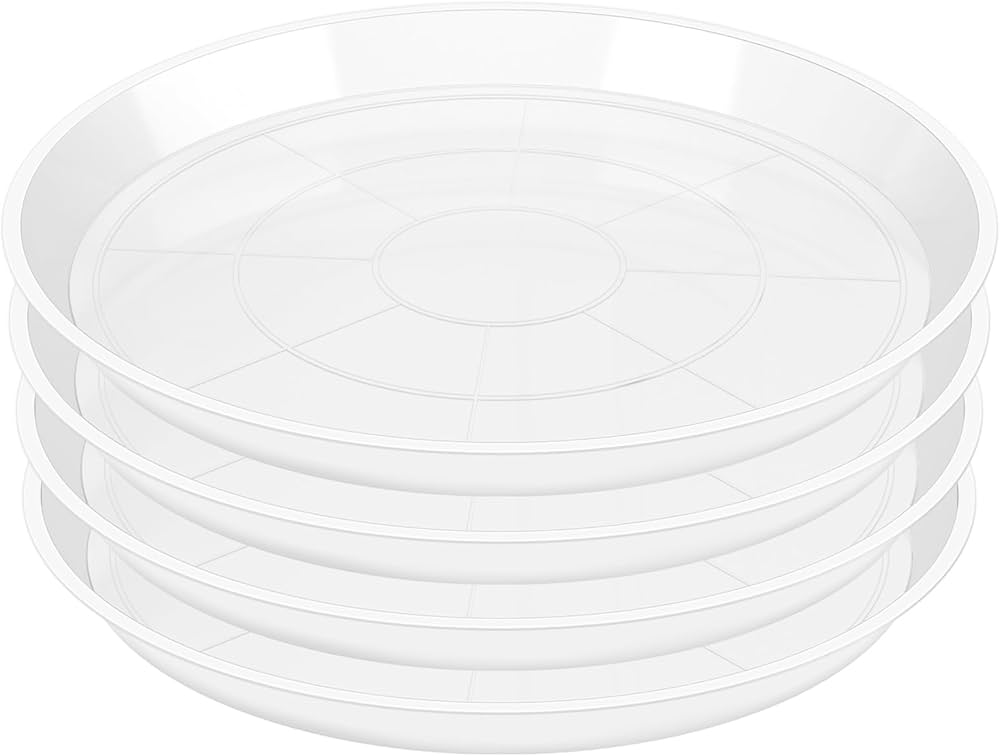 CLEAR PLASTIC SAUCER ROUND 20in