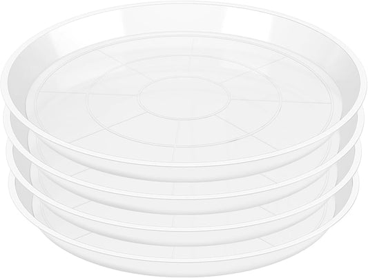 CLEAR PLASTIC SAUCER ROUND 16in
