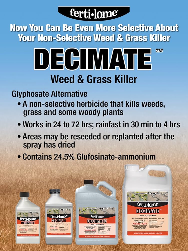 best garden herbicide DECIMATE WEED & GRASS KILLER 16oz – Watters Garden Center