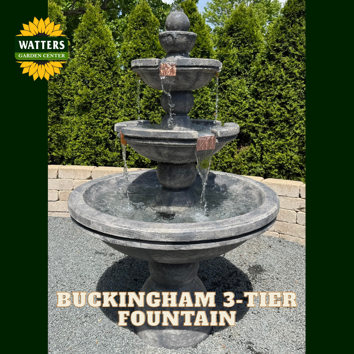 BUCKINGHAM 3-TIER FOUNTAIN