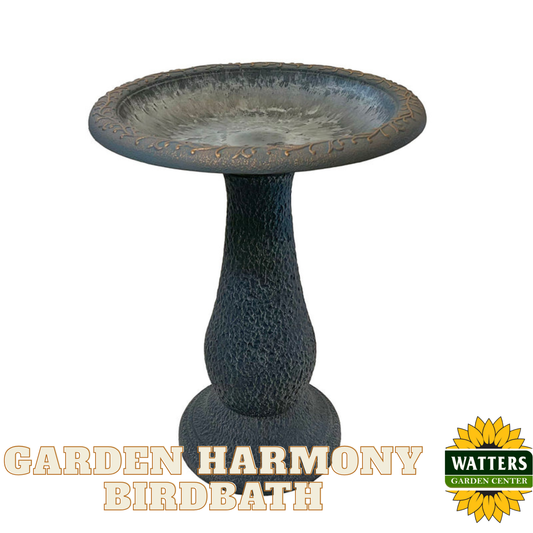 Garden Harmony Birdbath - Dove Gray