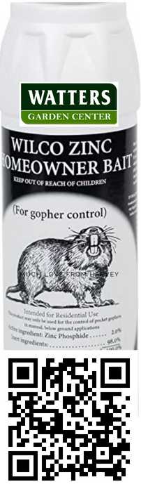GOPHER BAIT with ZINC 1lb