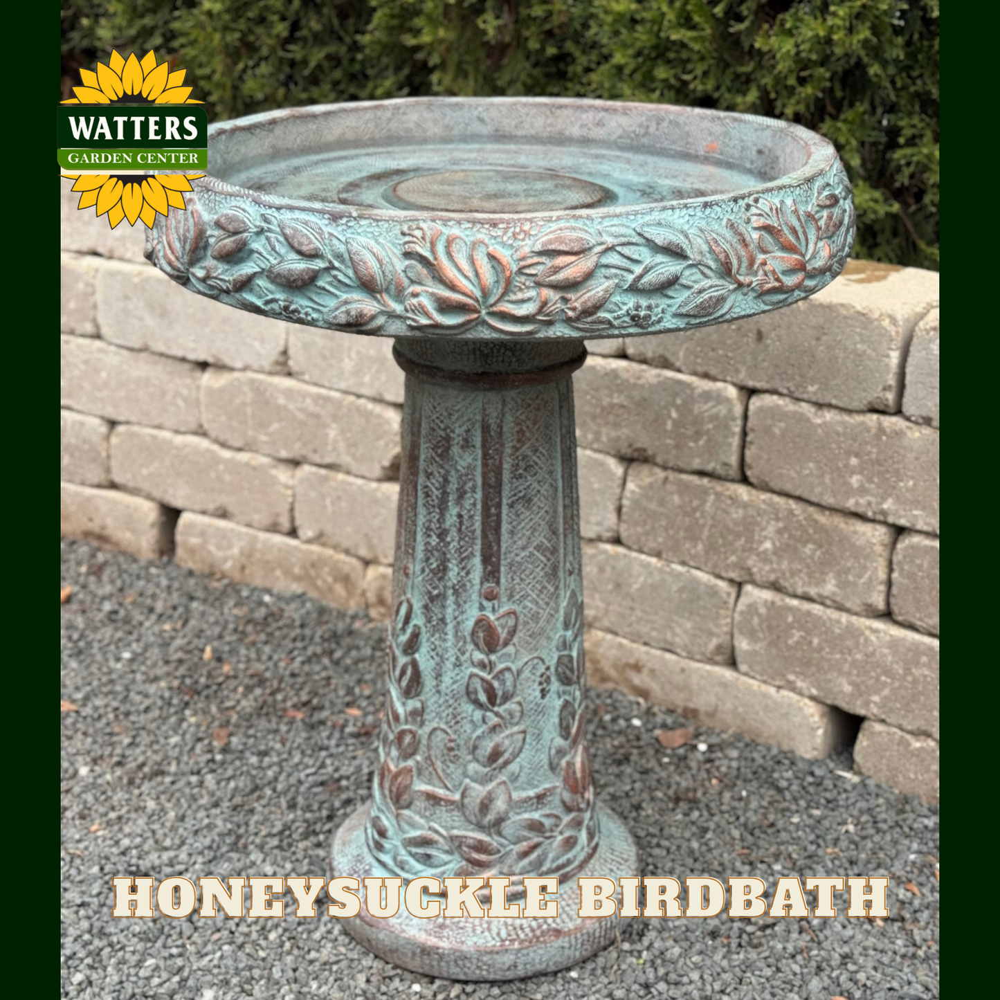 HONEYSUCKLE BIRDBATH