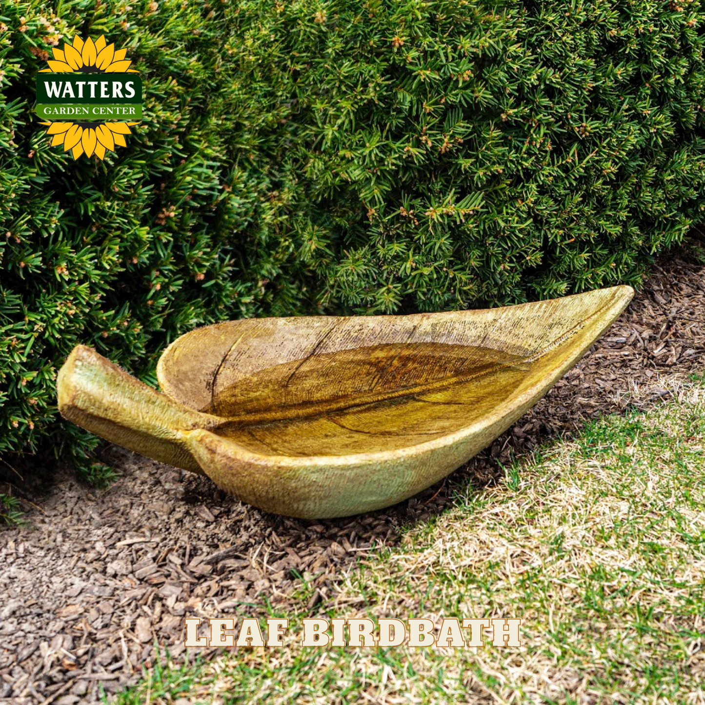 LEAF BIRDBATH