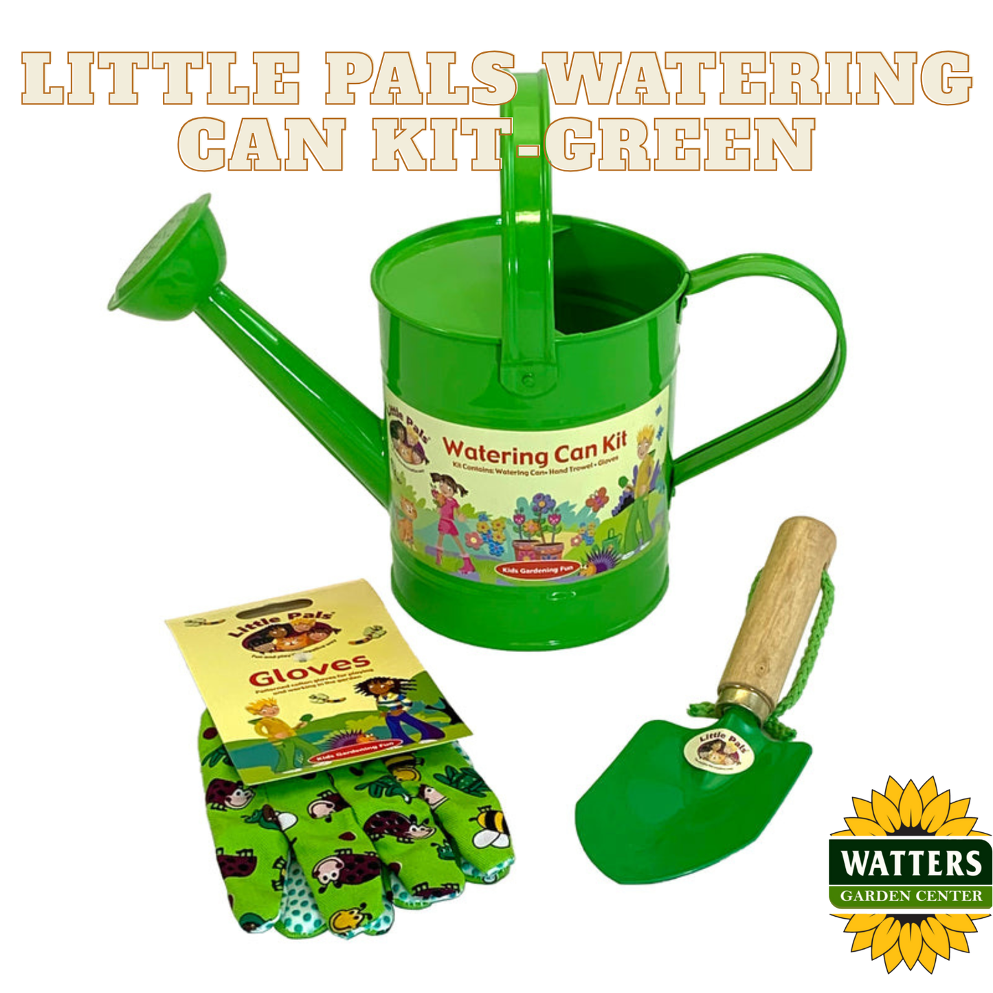 Little Pals Green Watering Can Kit