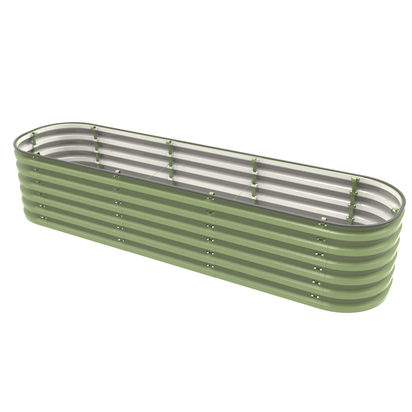17" Tall 6 In 1 "No Tools Needed" Premium Metal Raised Garden Bed Kit