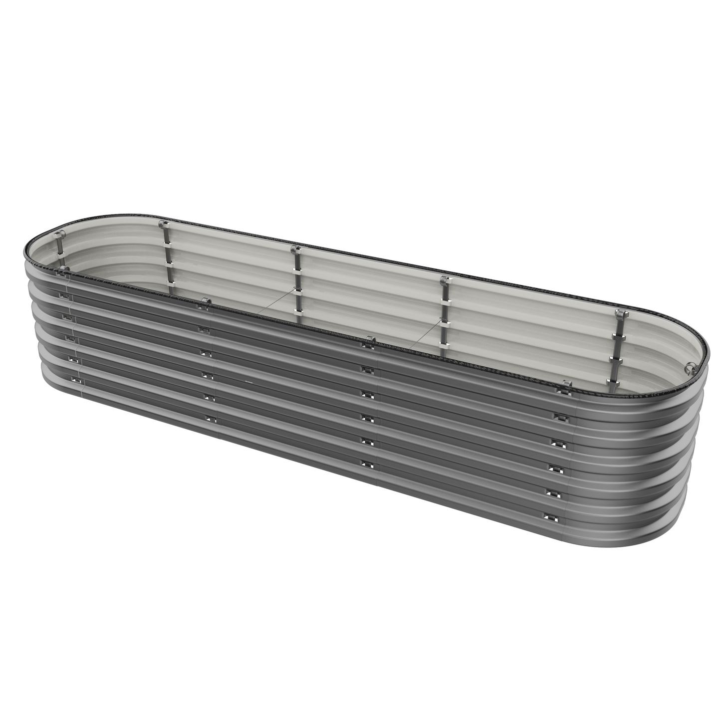 17" Tall 6 In 1 "No Tools Needed" Premium Metal Raised Garden Bed Kit