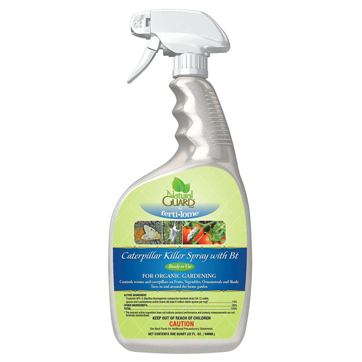 Spray bottle labeled 'Natural Guard' on a white background