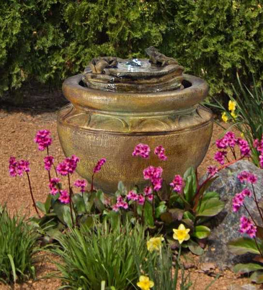 FROGS PATIO BUBBLER FOUNTAIN