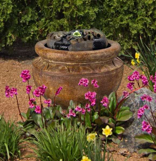 MAPLE LEAF PATIO BUBBLER FOUNTAIN
