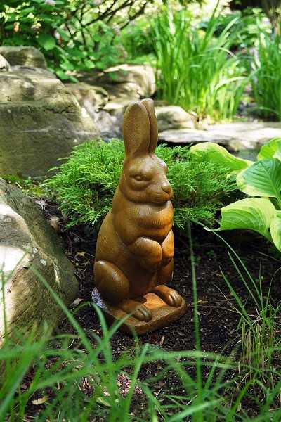 ENGLISH HARE STATUE 18" TALL