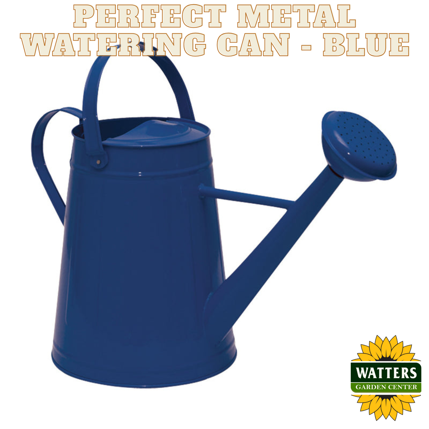 Perfect Metal Watering Can - Blue 1.2 gal