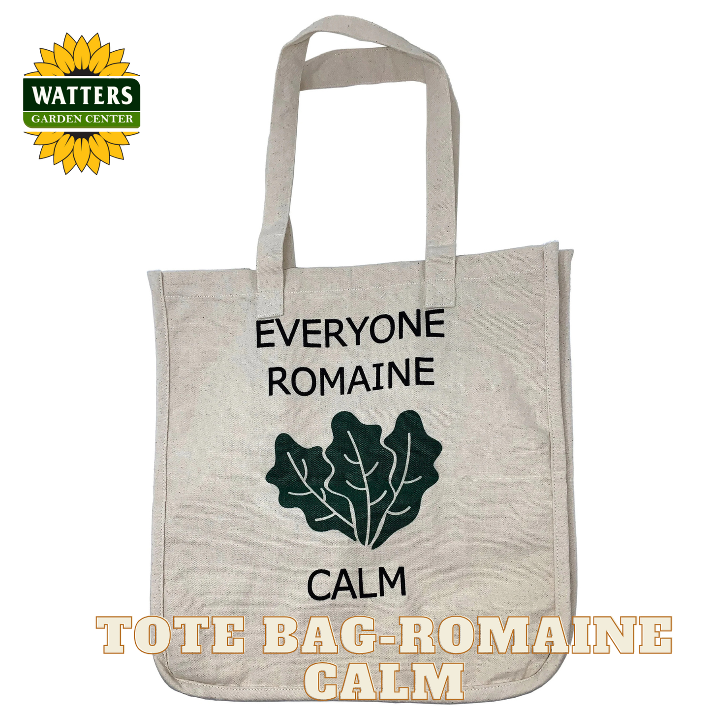 Large Tote Bag - Everyone Romaine Calm