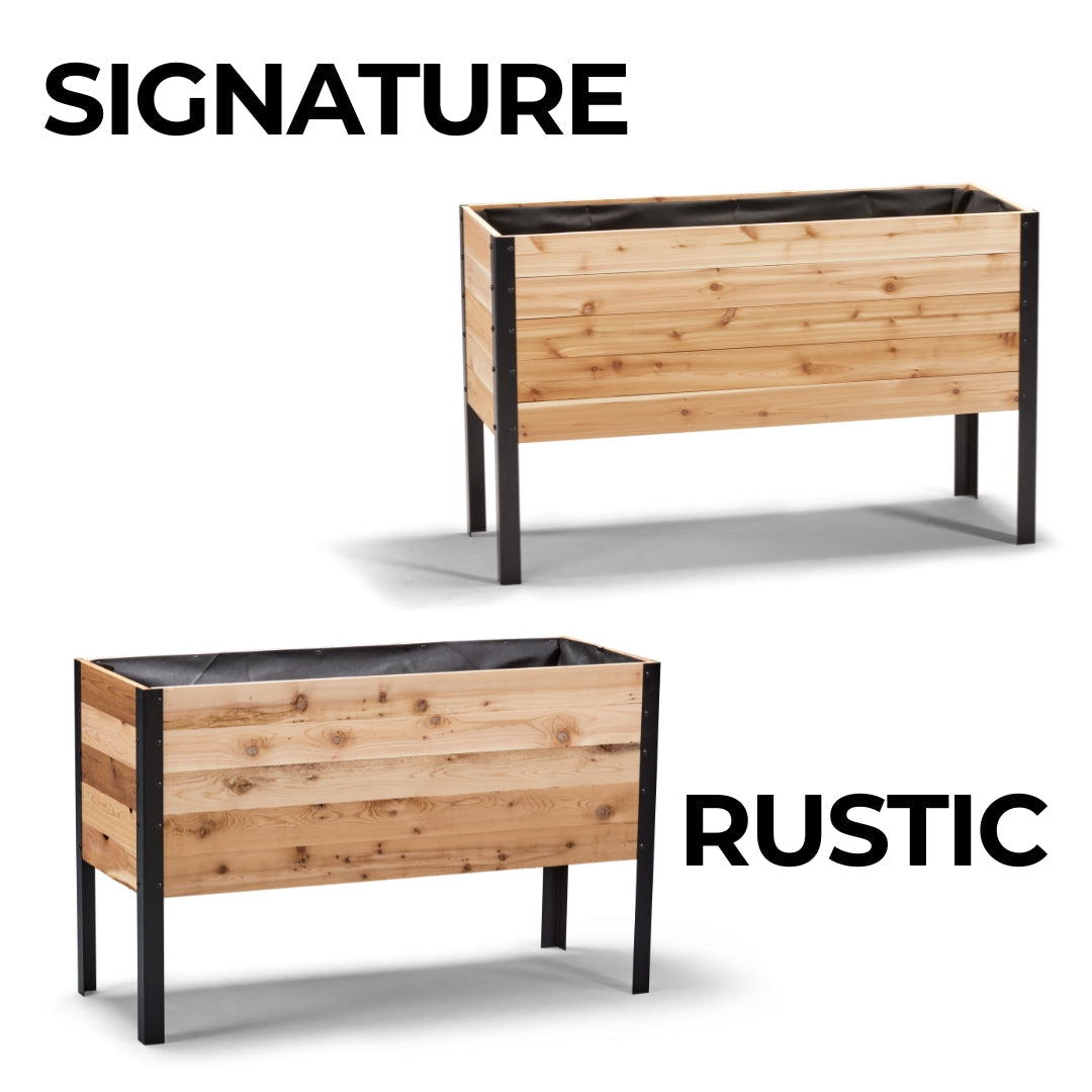 18" x 48" Raised Garden Bed - 30" TALL / Signature