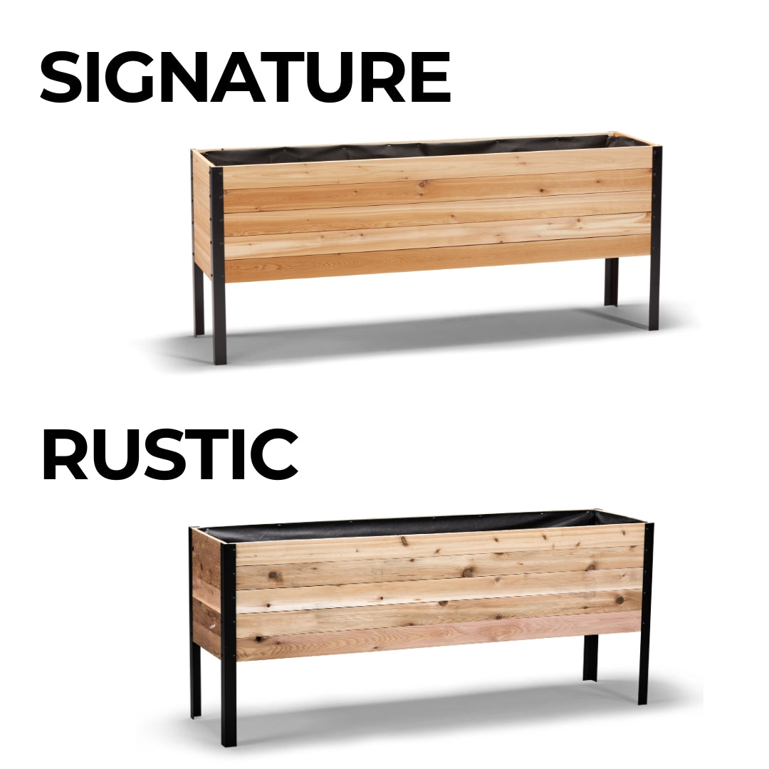 18" x 72" Raised Garden Bed - 30" TALL / Signature