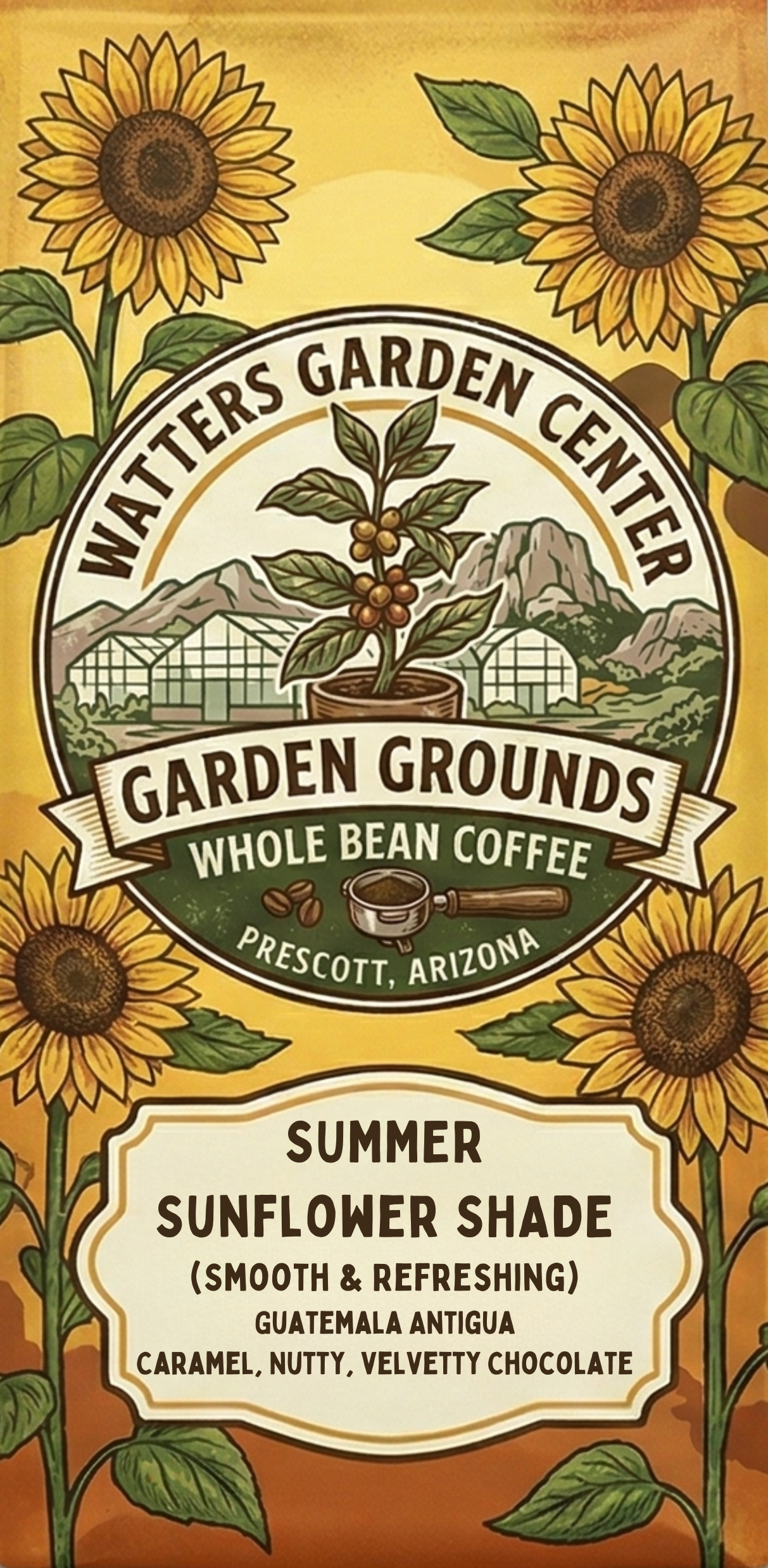 GARDEN GROUNDS SUMMER SUNFLOWER SHADE - WHOLE BEAN