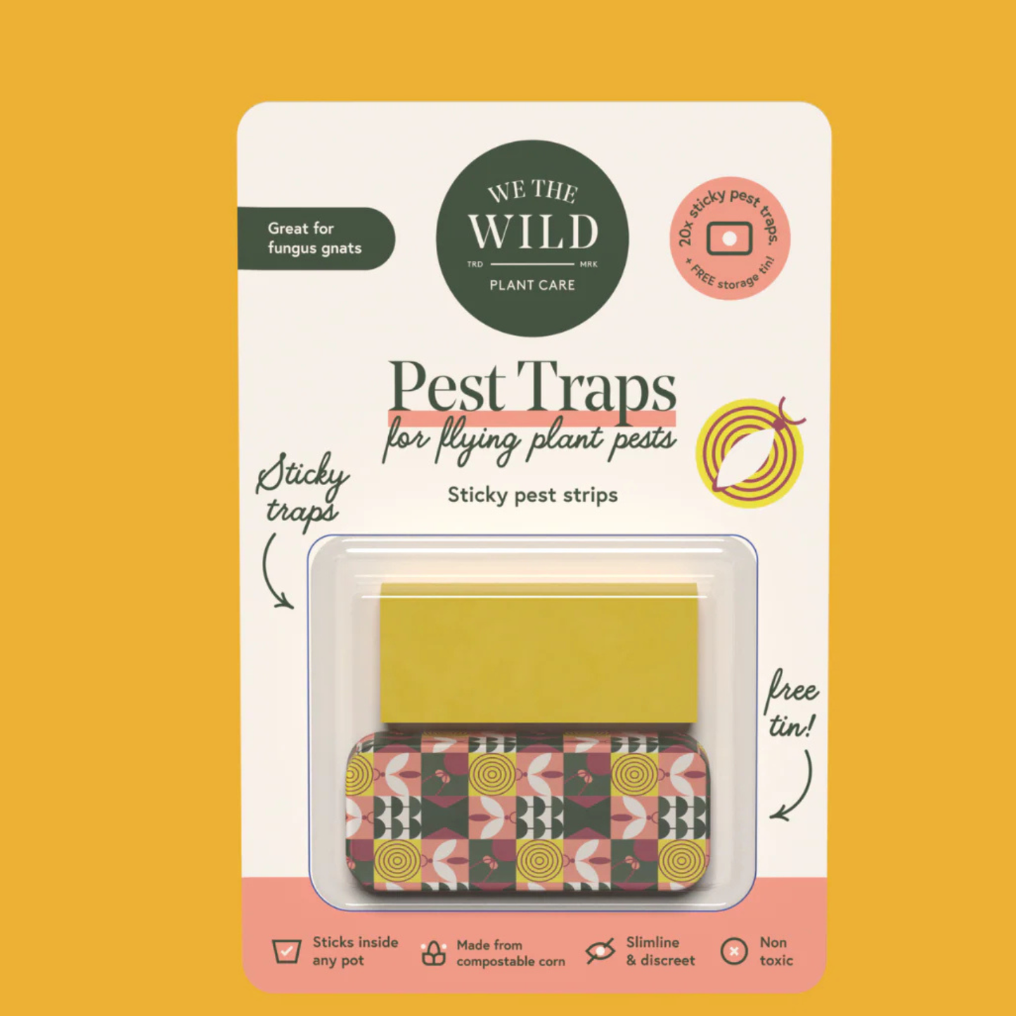 WE THE WILD: PEST TRAPS W/TIN 16PC