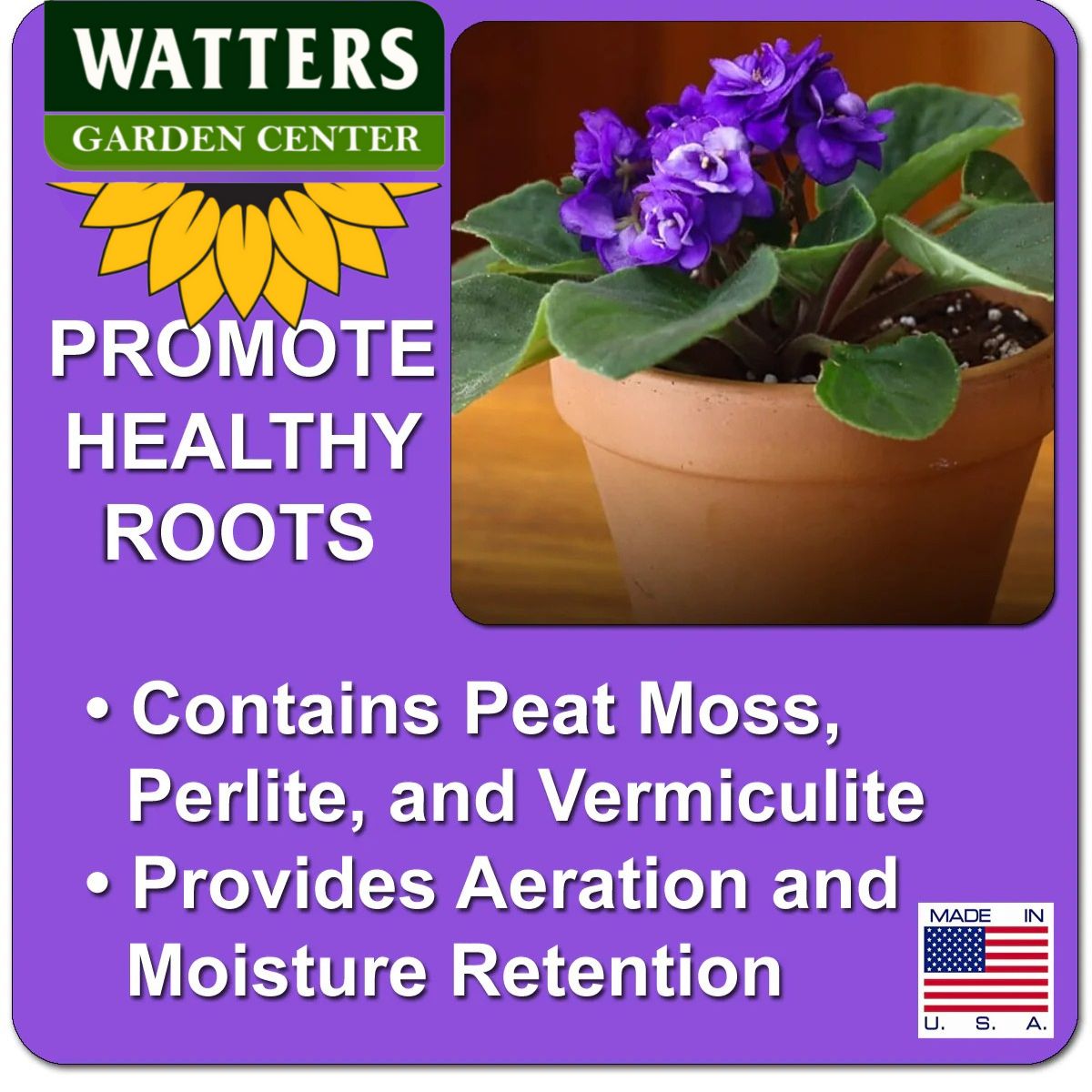 AFRICAN VIOLET POTTING SOIL 8qt