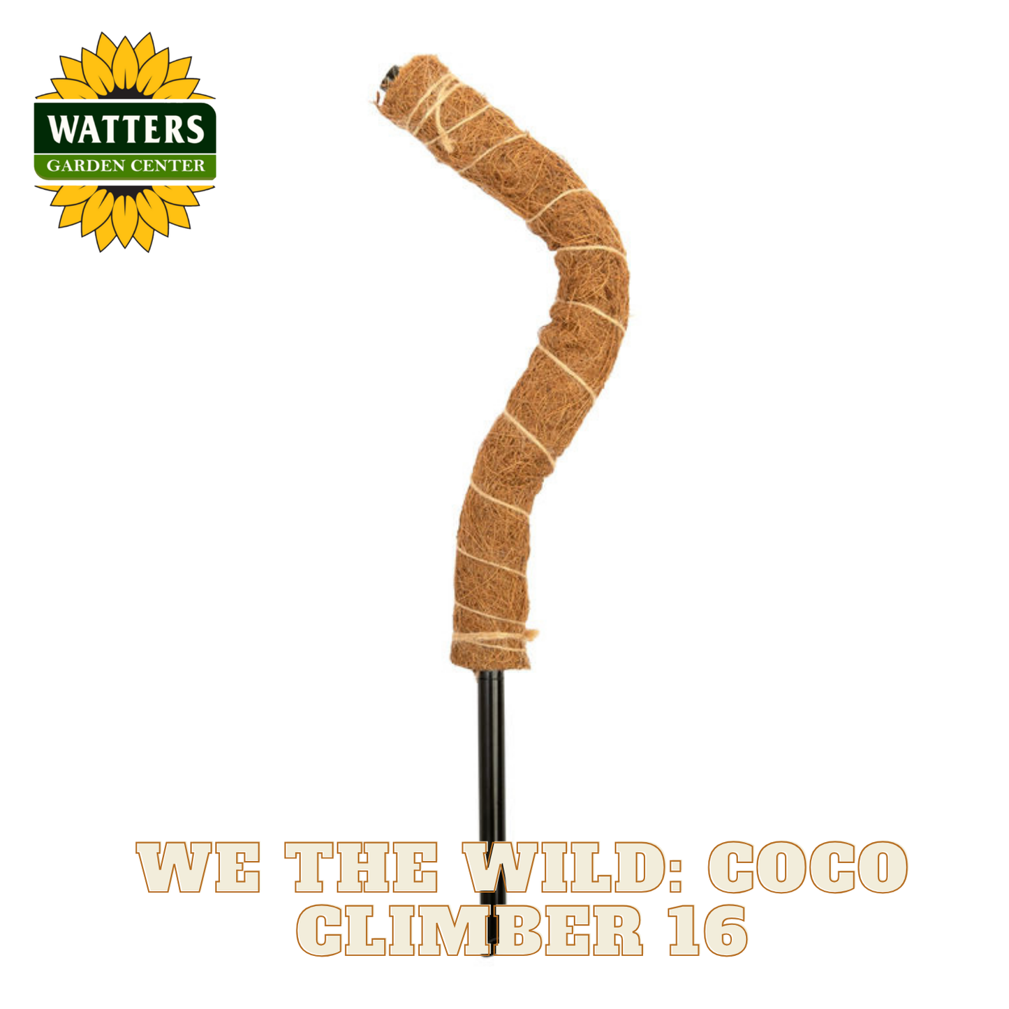 Coco climber with Watters Garden Center logo on a white background