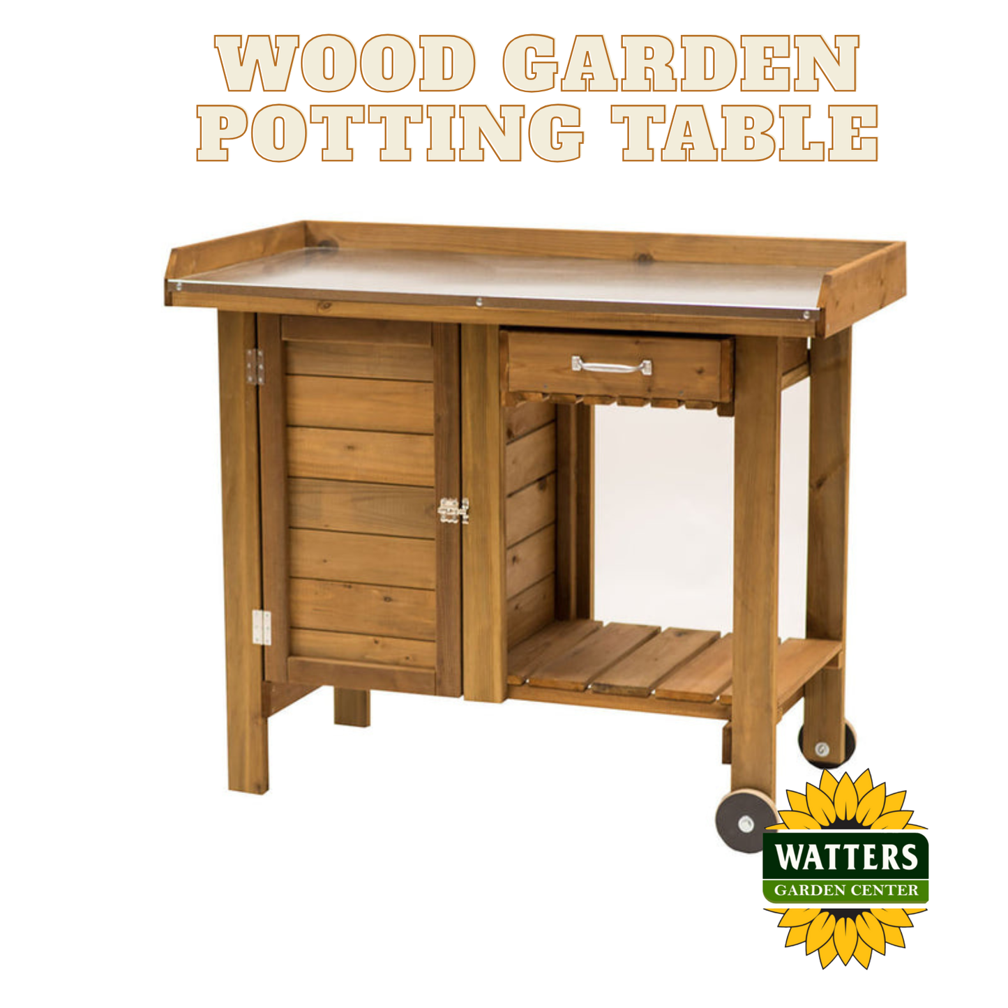 Gardeners Table with Wheels