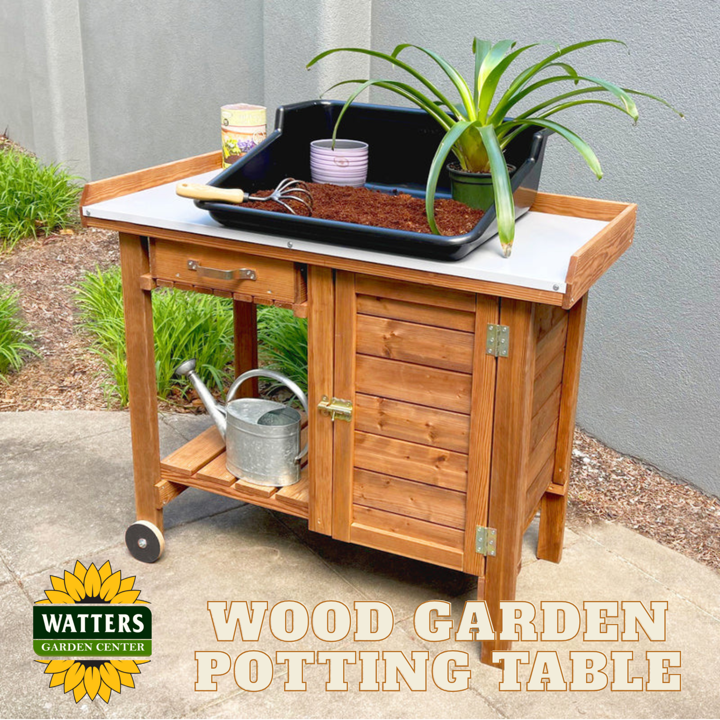 Gardeners Table with Wheels