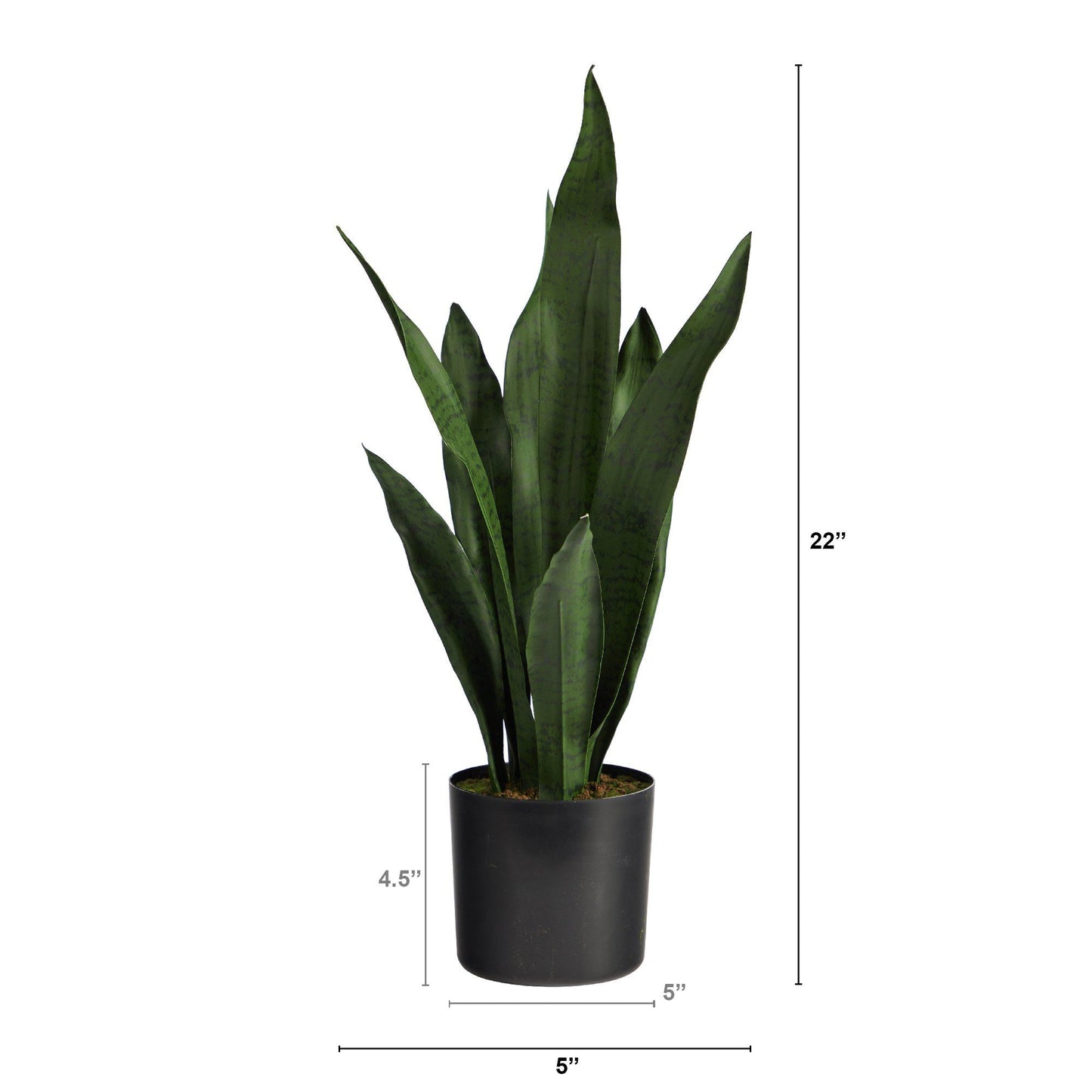 Snake Plant Faux Sansevieria Plant 22"