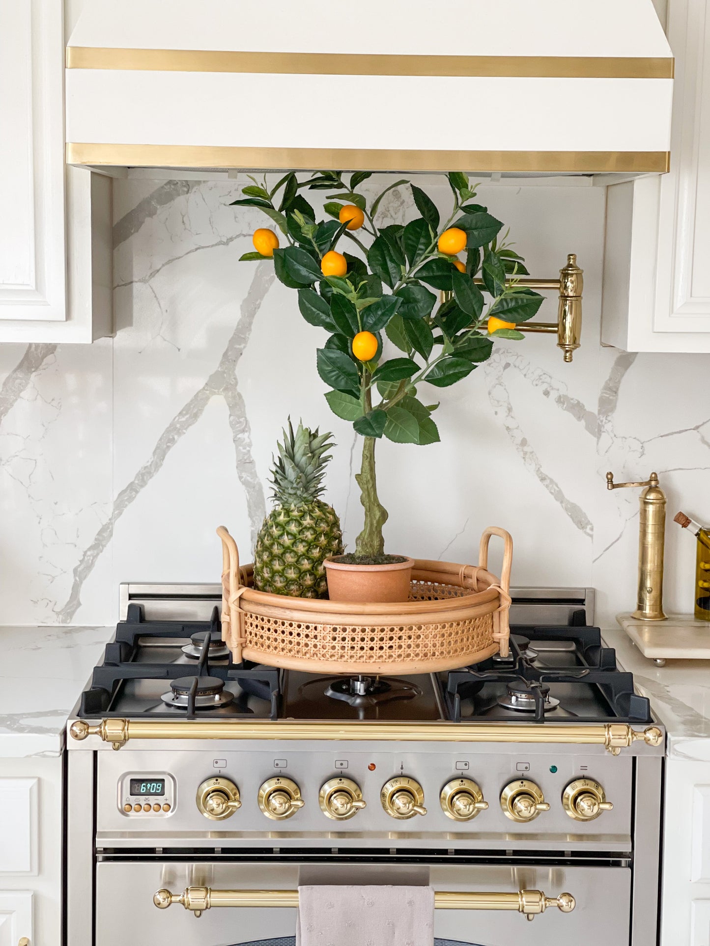 Lemon Tree Faux in Decorative Planter 28”