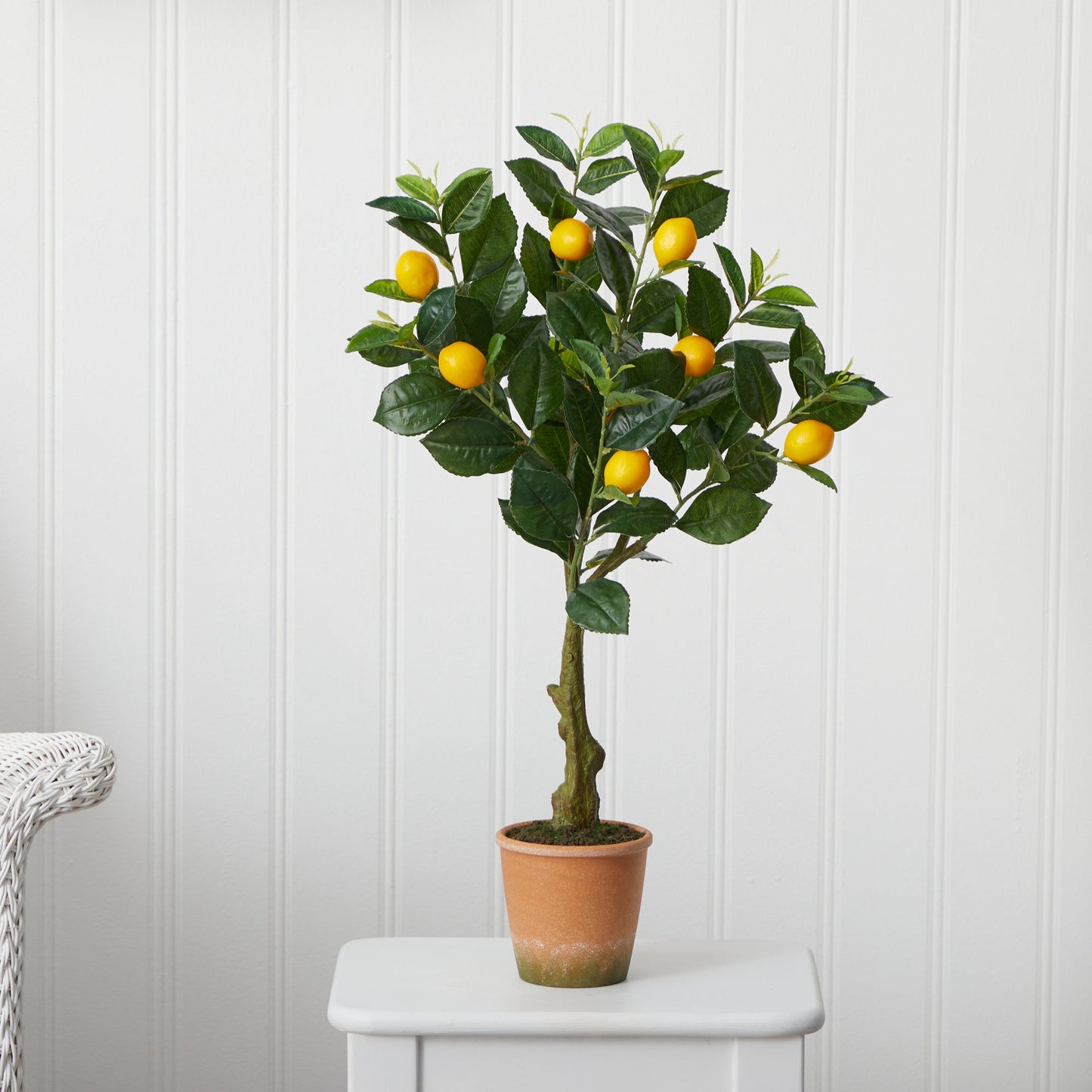 Lemon Tree Faux in Decorative Planter 28”